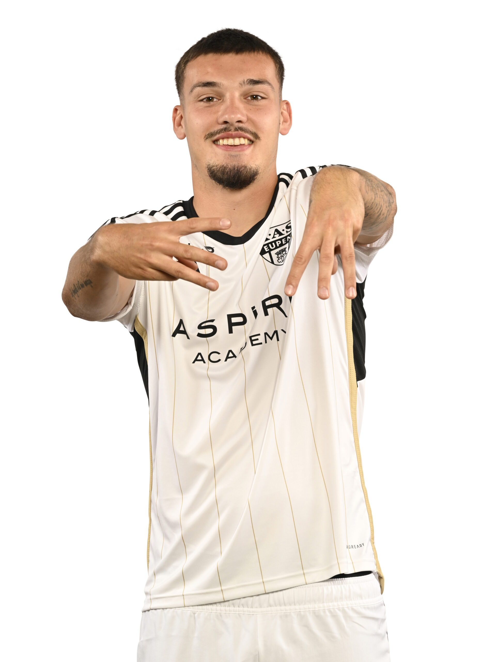 EUPEN, BELGIUM - JULY 19 : Magnee Gary midfielder of KAS Eupen pictured during the pre season photo call of KAS Eupen prior the Jupiler Pro League 2023 - 2024 saeson on July 19, 2023 in Eupen, Belgium, 19/07/2023 ( Photo by David Hagemann / Photonews